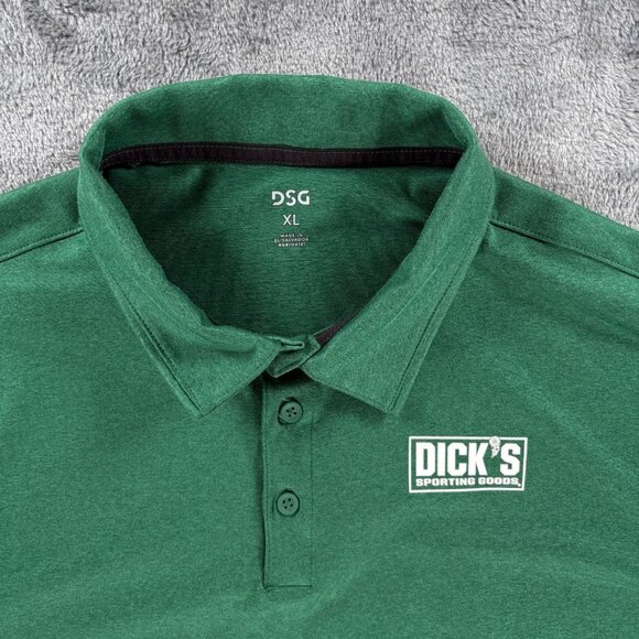 DSG Dick's Sporting Goods Employee XL Dark Green Polo Movement Wicking Uniform - Picture 3 of 6